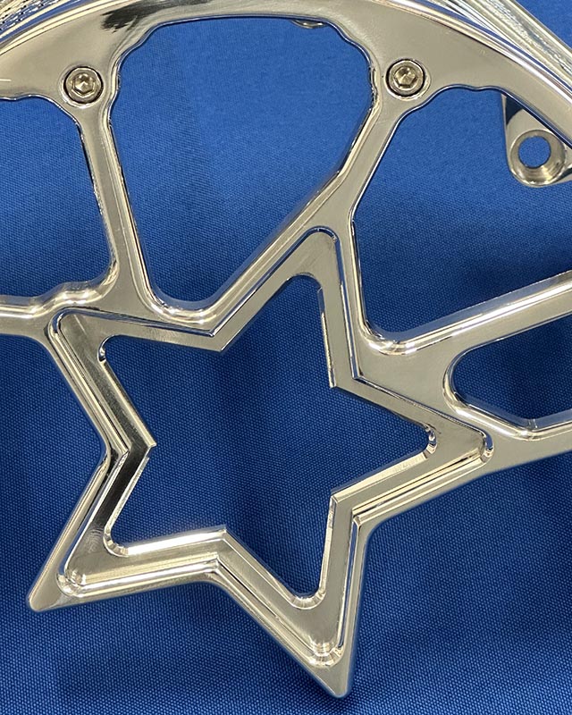 Polished Aluminum Blower Belt Guard