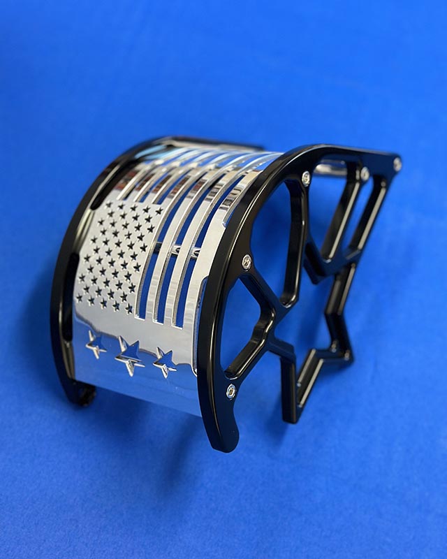 Black And Polished Blower Belt Guard