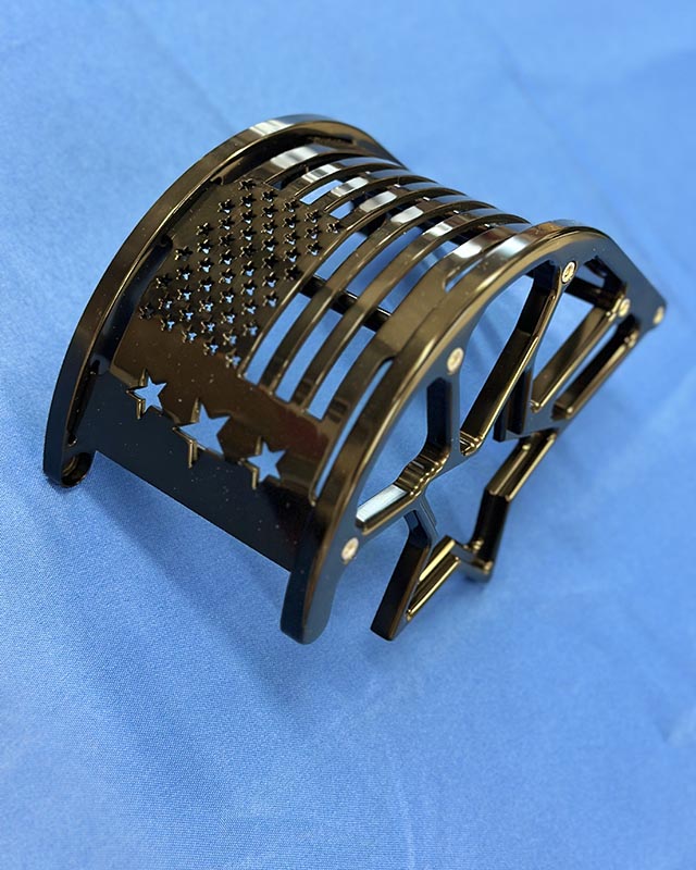 Black Anodized Blower Belt Guard