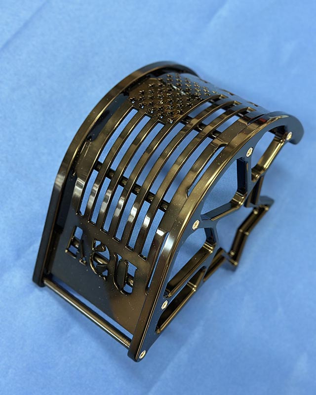 Black Anodized Blower Belt Guard