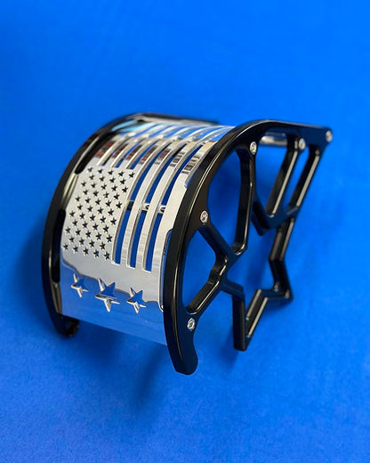 Black And Polished Blower Belt Guard