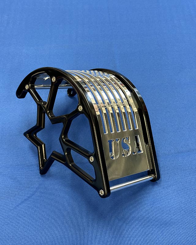 Black And Polished Blower Belt Guard