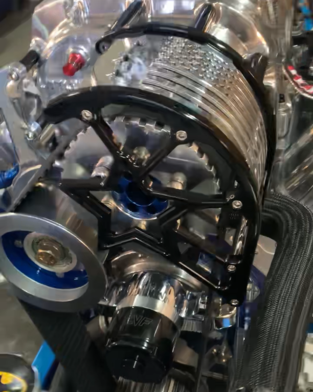 Black And Polished Blower Belt Guard