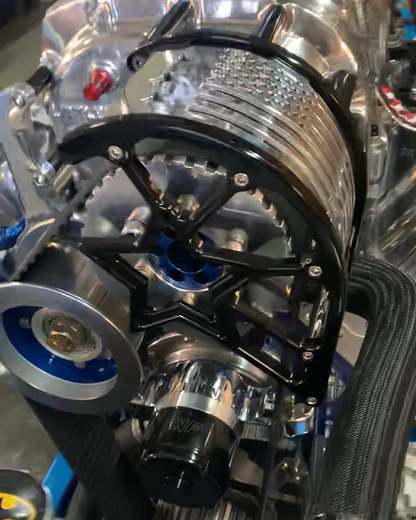 Black And Polished Blower Belt Guard